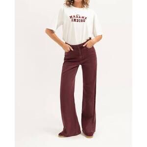 NEW FLOREZ madame indigo tee in white